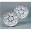 Image 2 : SEVEN ASSEMBLED PORCELAIN OYSTER PLATES