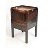 Image 1 : A GEORGE III MAHOGANY BEDSIDE TABLE