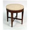 Image 1 : A CONTINENTAL WALNUT MARBLE TOP SIDE TABLE