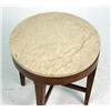 Image 2 : A CONTINENTAL WALNUT MARBLE TOP SIDE TABLE