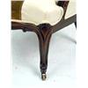 Image 3 : A VICTORIAN WALNUT NEEDLEPOINT UPHOLSTERED SLIPPER CHAIR
