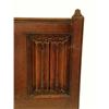 Image 3 : A PAIR OF TUDOR-STYLE OAK LINEN-FOLD BEDSTEADS