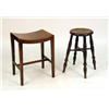Image 1 : A REGENCY MAHOGANY SADDLE-SHAPED STOOL