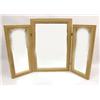 Image 1 : A CONTEMPORARY GILT-FRAMED VANITY MIRROR
