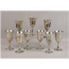 Image 1 : A SET OF NINE WALLACE STERLING SILVER WATER GOBLETS