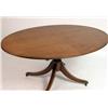 Image 2 : A GEORGE III INLAID MAHOGANY OVAL TILT-TOP BREAKFAST TABLE