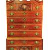 Image 6 : A QUEEN ANNE STYLE BONNET-TOP HIGH CHEST