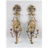 Image 1 : A PAIR OF GEORGE III GILTWOOD WALL SCONCES