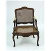 Image 5 : A LOUIS XV-STYLE CARVED WALNUT SIDE CHAIR