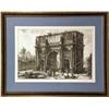 Image 1 : A FRAMED PIRANESI ARCHITECTURAL ETCHING
