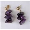 Image 4 : A PAIR OF AMETHYST BEADS