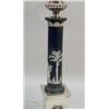 Image 3 : A PAIR OF JASPERWARE AND SILVER PLATED LAMPS