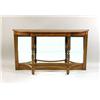 Image 1 : A REGENCY-STYLE WALNUT MIRRORED-BACK CONSOLE TABLE