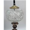 Image 4 : TWO CUT GLASS AND PLATED SILVER LAMPS
