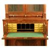Image 9 : A CLASSICAL MAHOGANY SECRETARY BOOKCASE