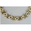 Image 2 : AN 18K YELLOW GOLD AND DIAMOND LINK-FORM NECKLACE AND DIAMOND SUITE