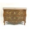 Image 4 : A PROVINCIAL LOUIS XV-STYLE CARVED AND GILDED WALNUT COMMODE BY DON RUSSO