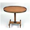 Image 3 : A SMALL OVAL NEOCLASSICAL-STYLE WALNUT GALLERIED TABLE