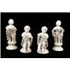 Image 6 : A SET OF ITALIAN CHERUB MUSICIAN-FORM SMALL VASES AND WREATHED CHERUB MENU HOLDERS