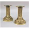 Image 3 : TWO PAIR OF GILT-METAL CANDLESTICKS
