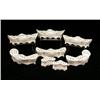Image 2 : EIGHT WHITE PORCELAIN FLOWER HOLDERS OF ASSORTED SIZES