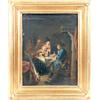 Image 1 : A FRAMED OIL ON BOARD GENRE SCENE