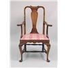 Image 4 : A QUEEN ANNE-STYLE MAPLE ARMCHAIR