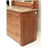 Image 4 : A VICTORIAN WALNUT MARBLE-TOP CHEST
