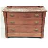 Image 5 : A VICTORIAN WALNUT MARBLE-TOP CHEST
