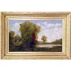 Image 1 : A FRAMED OIL ON MASONITE LANDSCAPE