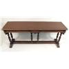 Image 6 : A BAROQUE-STYLE MAHOGANY REFECTORY TABLE