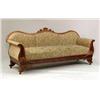 Image 1 : A VICTORIAN CARVED MAHOGANY SOFA
