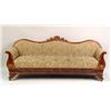 Image 4 : A VICTORIAN CARVED MAHOGANY SOFA