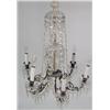 Image 4 : TWO BRASS AND CRYSTAL CHANDELIER