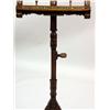 Image 3 : AN EASTLAKE VICTORIAN CARVED, PAINTED AND MOTHER-OF-PEARL INLAID MUSIC STAND