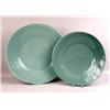Image 1 : TWO CHINESE CELADON GLAZED CHARGER PLATES