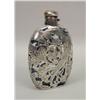Image 1 : A SILVER OVERLAY GLASS BOTTLE