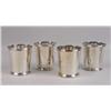 Image 4 : FOUR "B AND M" STERLING SILVER MINT JULEP CUPS