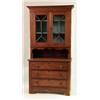 Image 5 : A TWO-PIECE CHERRYWOOD CUPBOARD