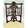Image 4 : A VICTORIAN INLAID MAHOGANY SIDE CHAIR