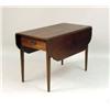 Image 1 : A FEDERAL MAHOGANY SINGLE DRAWER DROP-LEAF TABLE