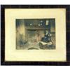 Image 1 : A WALLACE NUTTING PRINT OF A HEARTH SCENE