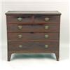 Image 5 : A GEORGE III MAHOGANY CHEST-OF-DRAWERS
