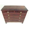 Image 6 : A GEORGE III MAHOGANY CHEST-OF-DRAWERS