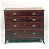 Image 4 : A GEORGE III MAHOGANY CHEST-OF-DRAWERS