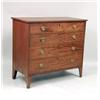 Image 1 : A FEDERAL MAHOGANY FOUR-DRAWER CHEST