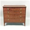 Image 4 : A FEDERAL MAHOGANY FOUR-DRAWER CHEST