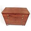 Image 5 : A FEDERAL MAHOGANY FOUR-DRAWER CHEST
