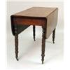 Image 2 : A CLASSICAL MAHOGANY DROP-LEAF TABLE WITH CARVED LEGS