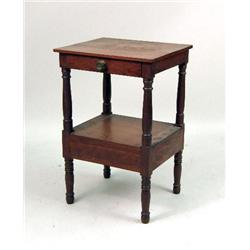 A FEDERAL MAHOGANY WASH STAND
